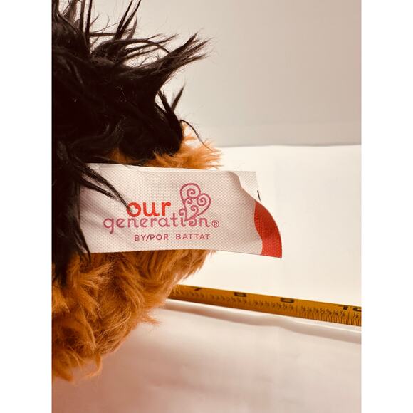 Our Generation Battat Doll Yorkie Puppy Dog Plush Stuffed Animal Toy 6" Terrier - Picture 6 of 11